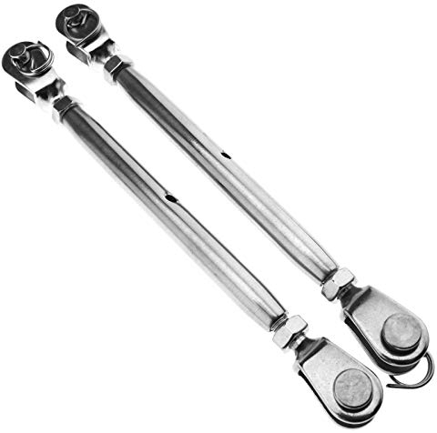 OTOTEC Sourcingmap Lot de 2 tendeurs à vis en acier inoxydable 6 mm