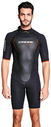 *MUTA ALTUM SHORTY UOMO NERO/ARANCIONE 3mm S/2