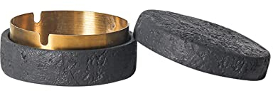 Cutfouwe Kreativer Mülleimer Für Den Innen- Und Außenbereich- Leicht Zu Reinigen Und Garantiert Langlebig-Geruchshemmend,Schwarz,S