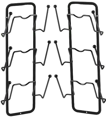 PRETYZOOM 2pcs Pot Lid Holder Wear-resistant Pan Lids Organizer for Kitchen Storage Decorative Household Rack Punch for Cupboard Organization
