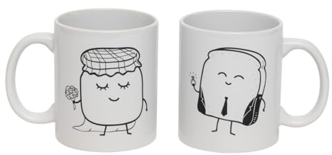 Mr. Wonderful - Set di 2 tazze Iconic - Insieme è meglio - 2 tazze in ceramica - Tazze originali da regalare - Tazze con messaggio