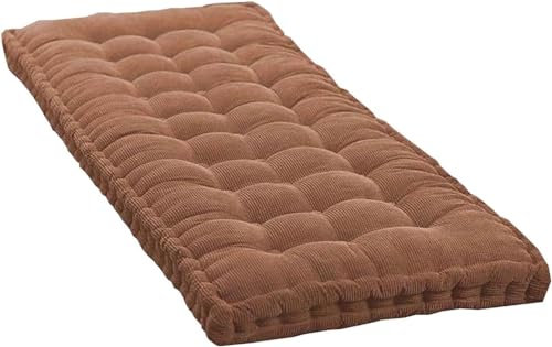 Dicke Sitzauflage Sitzkissen Bank, Gartenstuhl Bankauflage 90x40/100x40/120x40/150x50/160x40/160x50cm Bankkissen, Groß Outdoor Stuhlkissen Bankpolster, Gartenbank Waschbare Sitzkissen(M13,110x40cm/43.