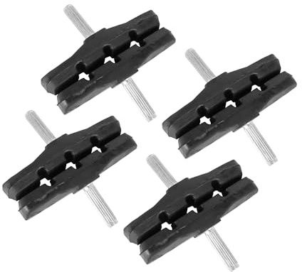 INFINAUTO 4 Pair Bike Cantilever Brake Pads Threadless Post 70mm | Bicycle V Brake Shoes, Resin Compound Pads, Stylish Design, Replacement Parts