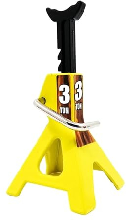 Caballete Coche Gatos para Coches Soportes de Gato de simulación de 6 toneladas, par de elevación para Coche de Juguete Remoto, 1 ud.(Yellow,6 Ton)