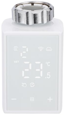 Wengart Valvola per radiatore WiFi WG358, 2,4 GHz, app Tuya, TRV programmabile per la regolazione della temperatura in più stanze, termostato compatibile con Alexa Google Home