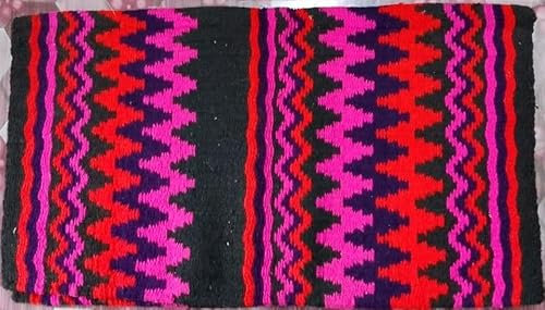 EQUIEMPRESS Sattelunterlage Western Show/Westernsatteldecke aus Neuseelandwolle, Top Wool Pad Sensor Flex (Anpassung möglich) A-467 (34 x 36)