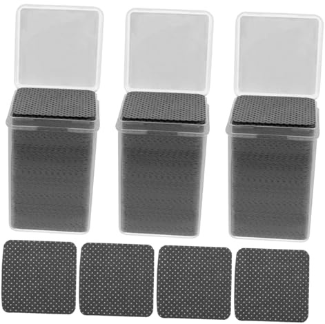 Lingettes en Coton Ongles 600 Pièces, Noir, Jetables | Coton Semi Permanent Ongle, pour Dissolvant Ongles, Usage Maison et Extérieur