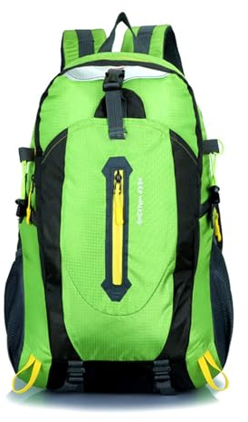 PORRASSO Zaino da Trekking Zaino Impermeabile 25L Zaini Hiking Backpack per Donna Uomo Campeggio Arrampicata Viaggio Sport Verde