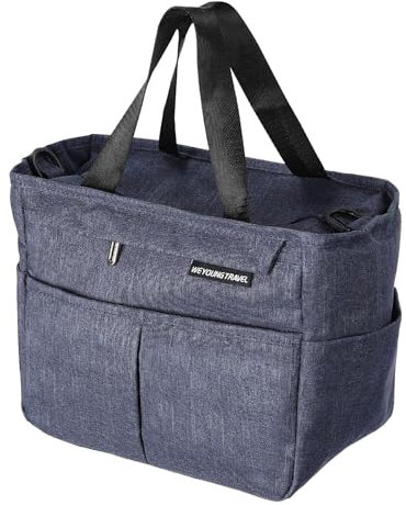 Poyujkyhr 7L Bolsa Termica Porta Alimentos, Impermeable Bolsa Isotermica Portatil, Bolsa Termica Comida Trabajo, Porta Comida Trabajo Con Correa Para El Hombro Desmontable Y Ajustable