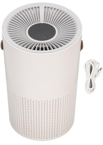 Tnfeeon Purificador de Aire, Limpiador de Aire Tranquilo de Escritorio Purificador de Aire Iónico Portátil Retire PM2.5 Polvo para Sala de Estar en el Hogar Sala de Estar de la Oficina