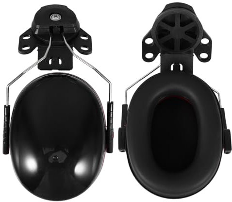 LAPYAPPE 1Paio Cuffie Antirumore Insonorizzate per Casco Sicurezza Protezione per Edili e Rumorosi Design e Facile Installazione