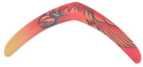UPKOCH Boomerang De Sport Volant en Eva Rouge pour Adultes, Jouet Extérieur à Lancer Et Attraper, Boomerang d'exercice Professionnel V-Shape, Jeu De Plein Air Amusant