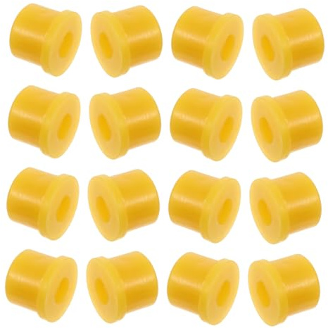 SEWOART 30 Bujes De Grillete De Goma De Repuesto Kits De Bujes De De Goma De Doble Resortes De Doble Cabezal Amarillo