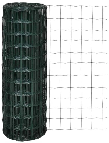 Recinzione da giardino, in rete metallica, 25 x 0,8 m, per giardino, terrazza, balcone