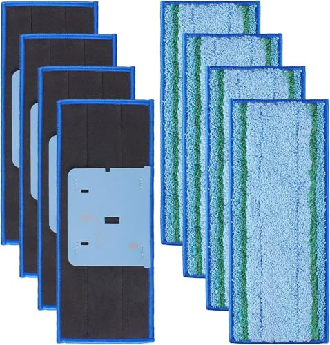 Compatible avec le robot laveur de sols iRobot Braava Jet M6 : coussinet de rechange en microfibre lavable amélioré(8 Pack)