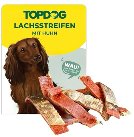 Top Dog Lachsstreifen mit Hühnchenfilet - in Kaustreifen 70g (12x 70g)