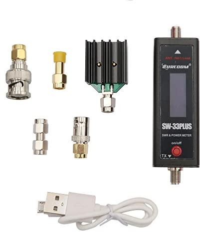 Mcbazel SURECOM SW-33 Plus VHF/UHF 125-525 MHz Mini RF Power & SWR Handfunkgerät