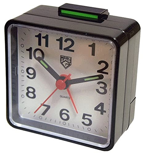 MARY G A-205a-2 Despertador Analogico Analógico Unisex Caja De Plástico Esfera Color Blanco