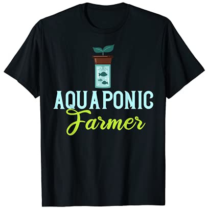 Aquaponic Fish Tank System Farmer Gardening T-Shirt