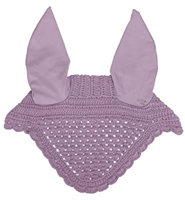 ARBO-INOX® Ohrhaube gehäkelt Lycra-Ohren Zwei Farben (Pony, Lavender)