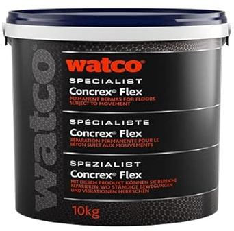 Watco Concrex® Flex - Flexible Epoxy Resin, Concrete Repair Mortar - for Areas Subject to Vibration & Movement - Quick, Easy, Permanent Repairs to Expansion Joints, ramps & Guide Rail surrounds