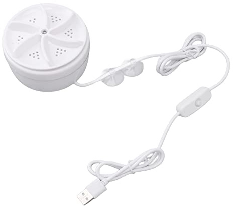 TOPINCN Mini Lavatrice, Lavatrice Turbo Portatile Alimentata Tramite USB Rondella a Turbina Salvaspazio Piccola Rondella per Vestiti Calzini Biancheria Intima 5V 60W
