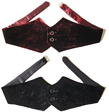 KUMMERBUND aus Samt Seidensamt Seide (8 blau/schwarz Polyester)