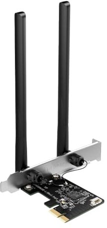 Mercusys TP-Link MA30E PCIe-Adapter Dual Band WLAN AC1200Mbps, Bluetooth 5.0, Zwei Hochleistungsantennen, MU-MIMO, WPA3, Windows 11/10