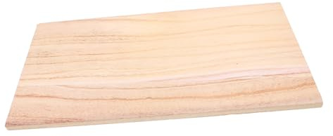 HOMOCONO Rechteckiges Stabiles Holzbrett aus Unbehandeltem Holz 40x20cm für Selbstgemacht Bastelarbeiten und Vielseitige Möbelbauprojekte mit Klassischem Look
