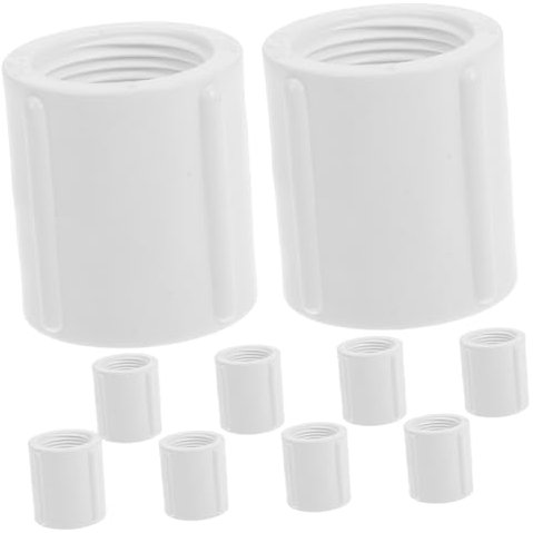 KITANDOVE 10 Pezzi Connettore per Tubo Flessibile Femmina Doppio Testa Diritta di Riduzione in PVC Adattatore per Tubo dell'Acqua Raccordo per Tubi in PVC