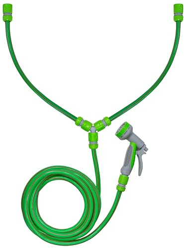 Dog Shower Mix Hot Cold Water Hose with Gun Green Pet Grooming Bath Groomer