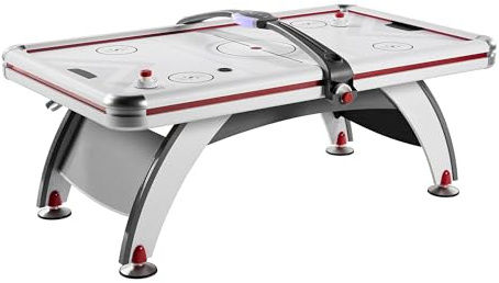 Rally and Roar Air Hockey 84 Inch Table with LED Scorer, Indoor Arcade Game