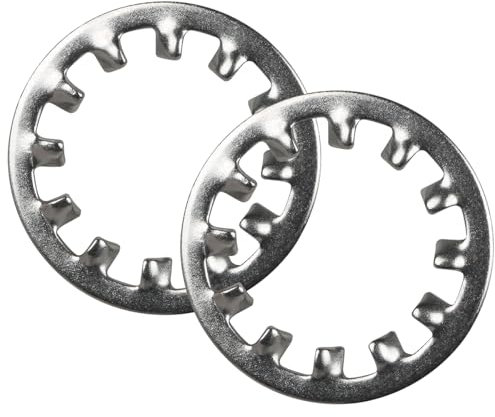 BOUMVID 15 Piezas M6 x 11mm Arandelas de Bloqueo Dentadas Interno, Arandela de Resorte de Onda Bloqueo, Arandelas de Seguridad de Velocidad Rápida de 304 Acero Inoxidable
