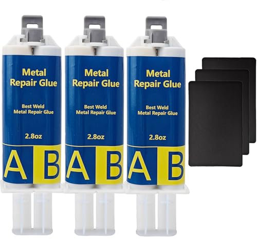 EIGTWEN Pegamento metálico, 240 g, adhesivo metálico extra fuerte, metal líquido resistente al calor, adecuado para la reparación de grietas y erupciones superficiales en metal, acero inoxidable,