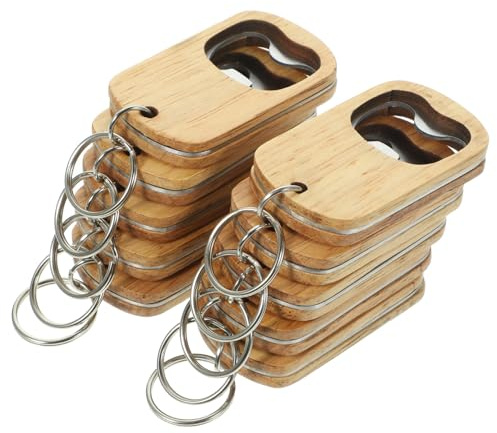 HAPINARY Apribottiglie Porta Chiavi in Materiale Set da 10 Pezzi, Apribottiglie Manuale per Feste e Viaggi, Portachiavi Piatto Resistente e Multiuso per Bar e Campeggio
