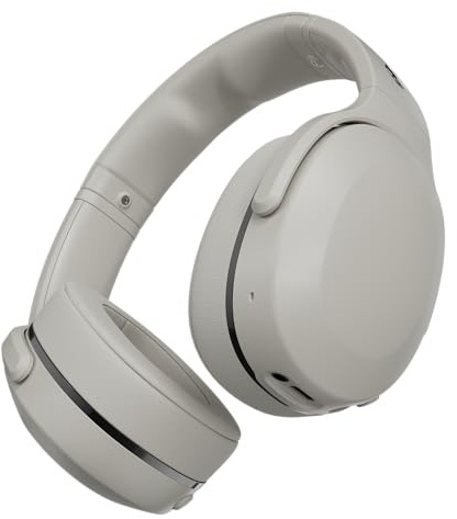 Skullcandy Crusher 540 Active Wireless Bluetooth Headphones with Multi-Sensory Bass, Noise Isolating Over-Ear Fit, Sweat and Water Resistant, 40 Hours Battery, Microphone for iPhone Android - Concrete