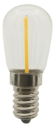 Fengyan Home Bulbs, Confezione da 50, luci LED for Frigorifero AC12V E14/E12/E17 T26 0,5 W IP65 luci in Vetro Trasparente Impermeabili Lampada Domestica(6500K Cool White,12V E17)