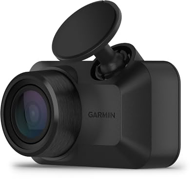 Garmin [renewed] Dash Cam Mini 3, 1080p, 140°, 30 fps, Videocamera Auto, Compatta, Riprende a ciclo continuo, Clarity HDR, Sensore incidenti, Sorveglianza veicolo, Salvataggi in cloud (Ricondizionato)