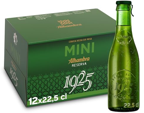 Alhambra Reserva 1925, Cerveza Lager, Pack 12 Botellines x 22,5cl