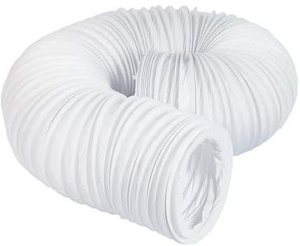 Airflow® Ø150mm x 6M PVC Flexible Hose - Tumble Dryer Vent Hose, Flexible Ducting for Extractor Fans, Cooker Hoods & Hydroponics