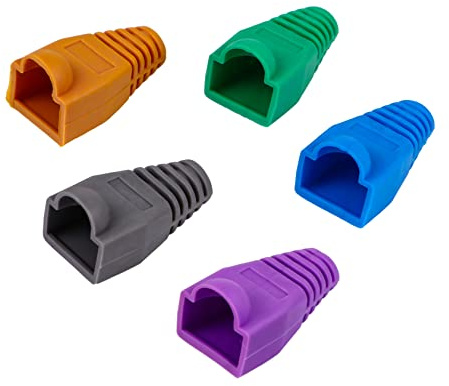Yardenfun Gaines de Protection pour Câbles Réseau 100 Pièces Protection Étanche Anti-Casse Compatible Câble Ethernet 0.6-0.65Mm Couleur Transparent