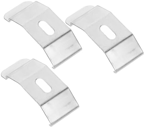 Happyyami Soportes De Instalación para Cortinas 3 Piezas Soporte De Fijación De Metal para Lamas Cortinas Verticales Clips De Cenefa para Persianas Resistentes Y Fáciles De Montar