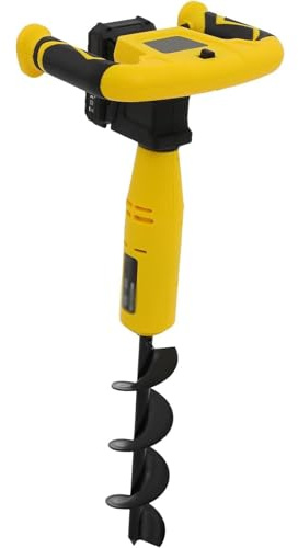 Tarière électrique, tarière de clôture sans Fil pour Le Jardinage, Outil de Jardinage Portable avec Fonction Marche arrière et Foret, Outil de Plantation d'arbres de Jardin avec Batterie et Chargeur