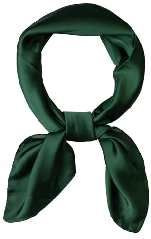 Fangshu Seidentuch Seide Damen - Halstuch Damen zum Binden Leicht Seidenschal - Vielseitiges Bandana Kopftuch Handtasche Tuch - Elegante Satin Schal Accessoires Geschenk für Frauen