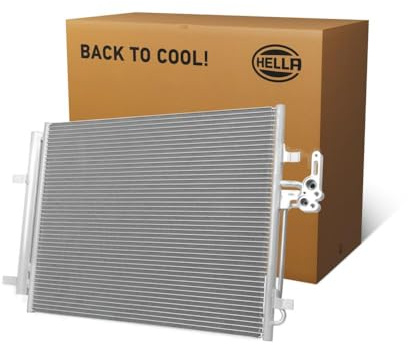 HELLA 8FC 366 220-861 Kondensator, Klimaanlage - Kühlrohre parallel | 8FC 366 220-861 Kompatibel mit Mondeo IV (BA7),Mondeo IV Stufenheck (BA7),Mondeo IV Turnier (BA7),Mondeo IV Van