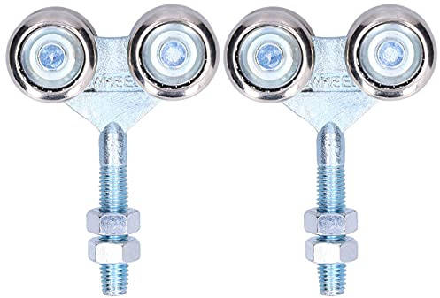 NinGYiYan, für Scheunentore, Innenschiebetüren, Glastüren, verstellbare Hardware, Doppelrad-Design, Hochleistungsrollen