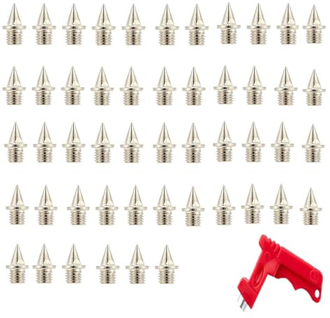 50 clavos de pista de pista para atletismo, clavos de repuesto, para saltar, correr, senderismo, pasarela