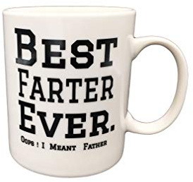 Coffee Tea Mugs for Dad Funny Mugs Coffee Cups Gifts for Dad,White 12 Oz