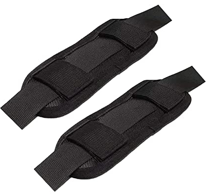 KEQKEV Abnehmbarer Schulterriemen, Schulterpolster, Gewehrschlinge für Rucksack, Kamera, Laptop, Kuriertasche, Gitarre, 2 Stück, Stylea Black 2, StyleA Black x 2