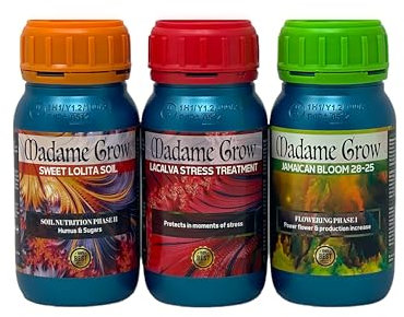 MADAME GROW - Engrais Organique de Floraison et de Nutrition - SNOOP KIT - (3x250 ml)